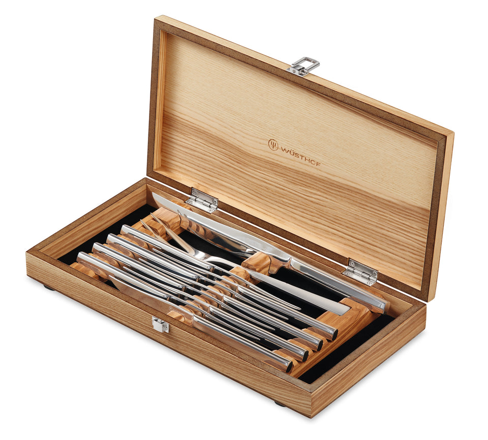 10-Piece Stainless Mignon Steak & Carving Set