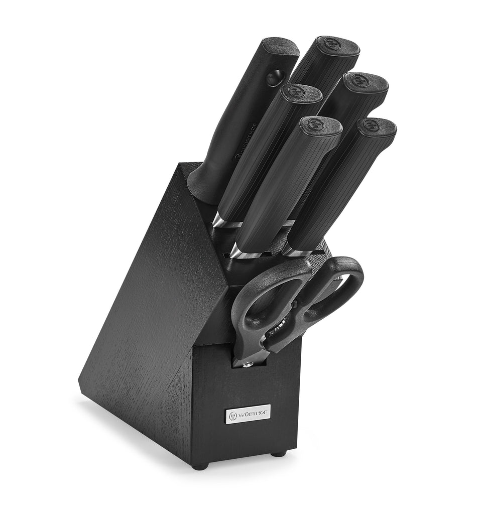 Partner 8-Piece Knife Block Set, Black Ash