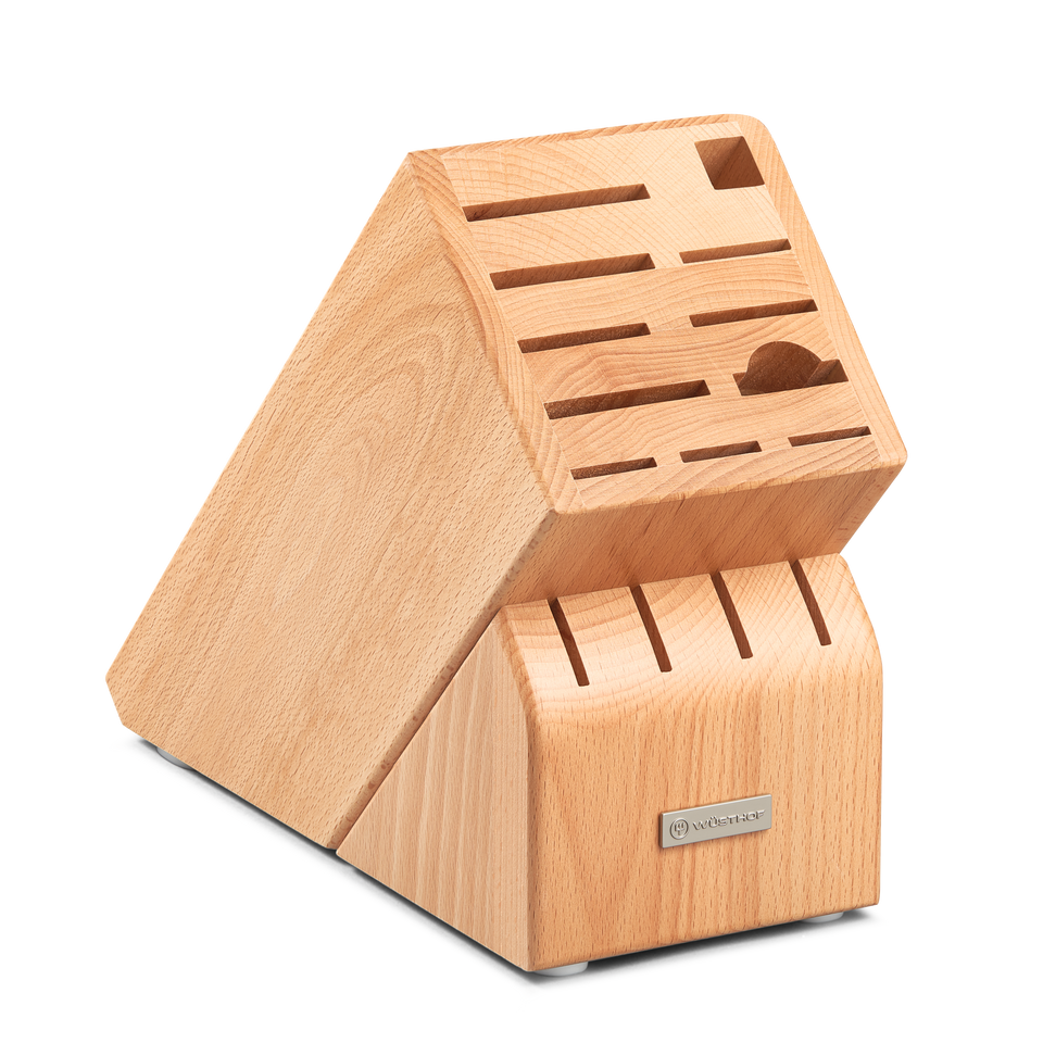 15-Slot Beechwood Knife Block