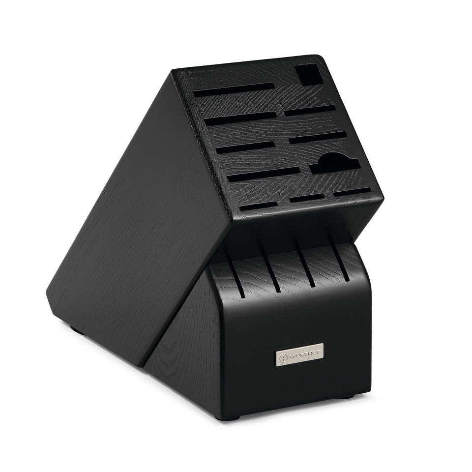 15-Slot Black Knife Block