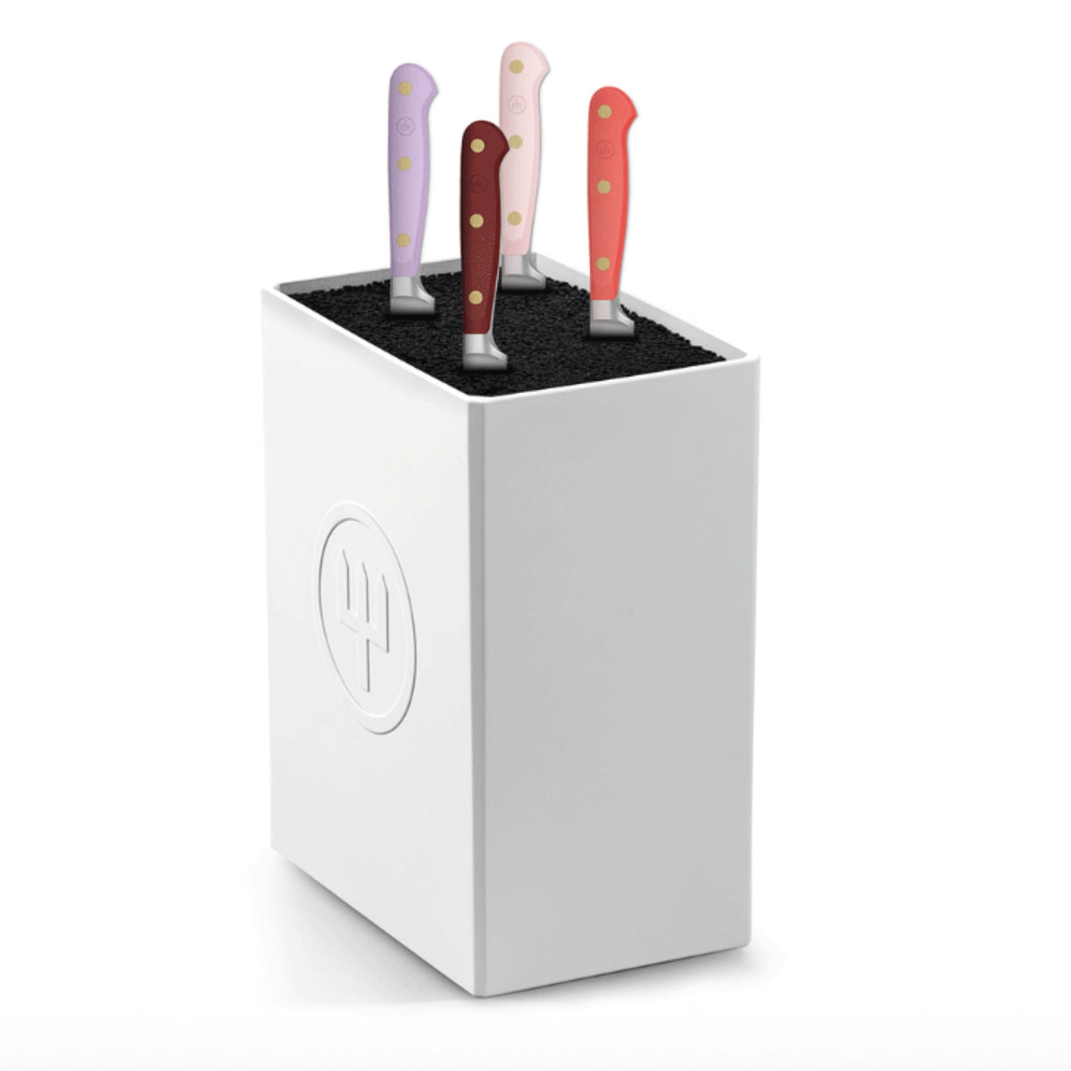 Classic 4-Piece Mixed Colour Steak Knife Block Set