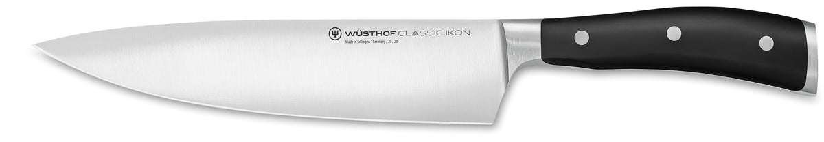 Classic Ikon 8" Chef's Knife with 7 Slot Knife Block
