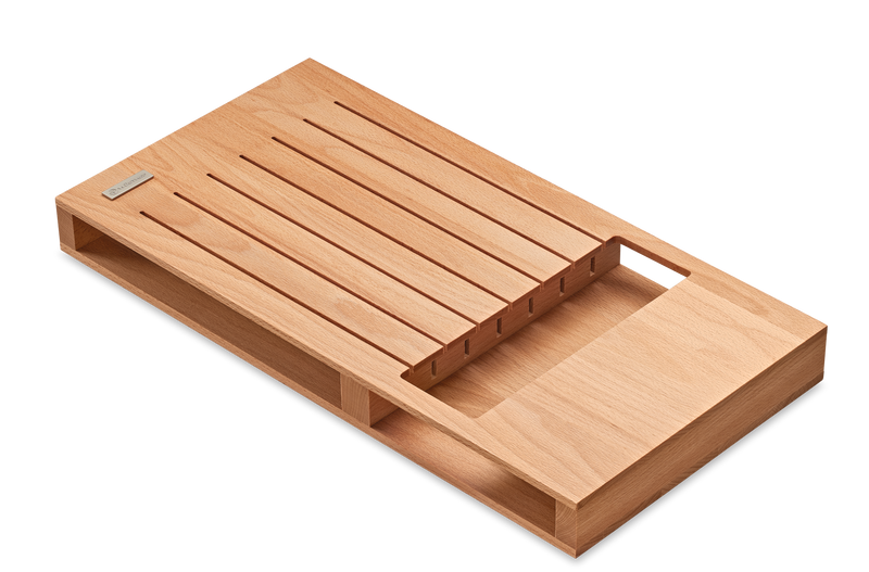 7-Slot In-Drawer Knife Organiser | Beech