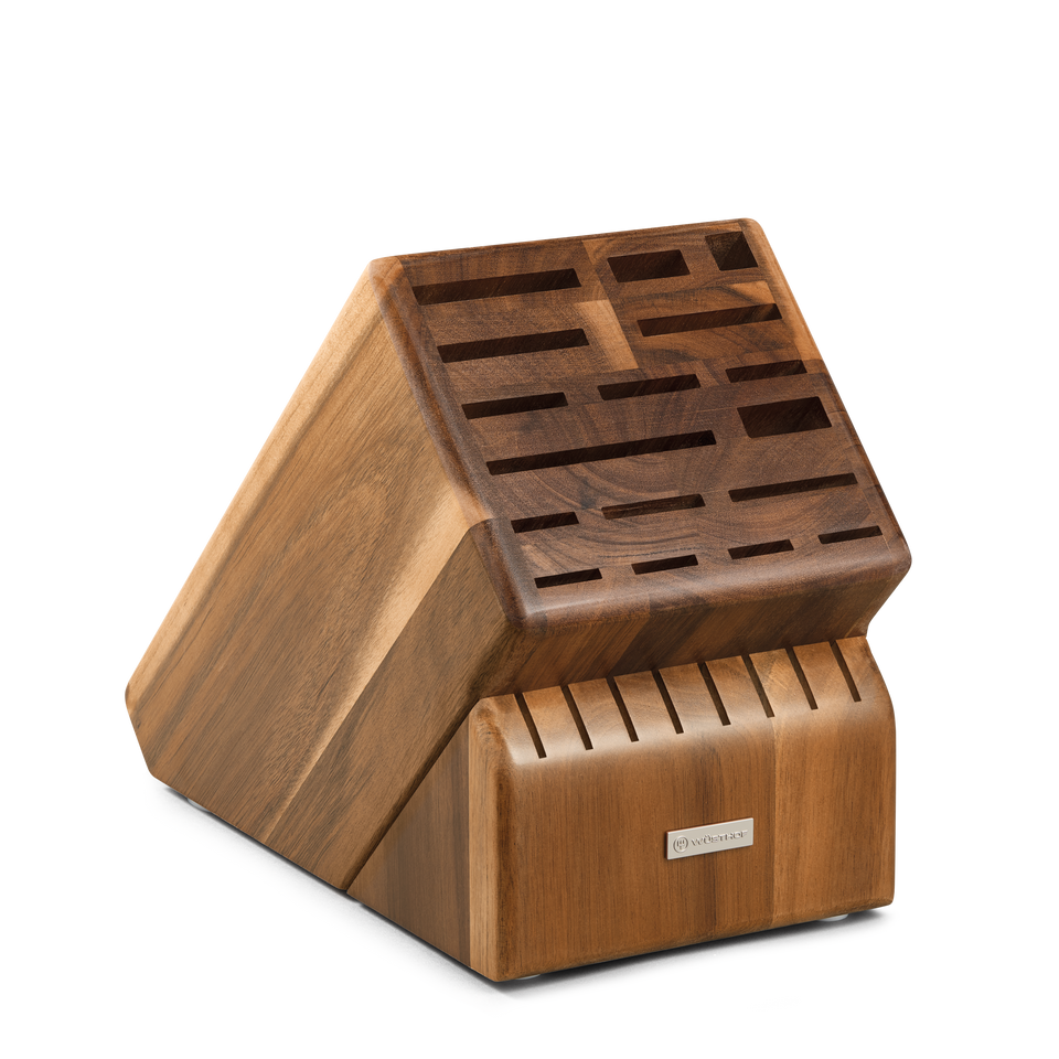 25 Slot Knife Block | Acacia