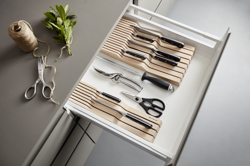 15-Slot In-Drawer Knife Organiser